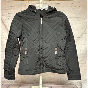 Angel Seven The Jacket Store Brittish Makers Black Quilted Full Zip Hood Small
